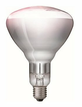 Infra žiarovka - priemysel BR125 150W E27 230V číra